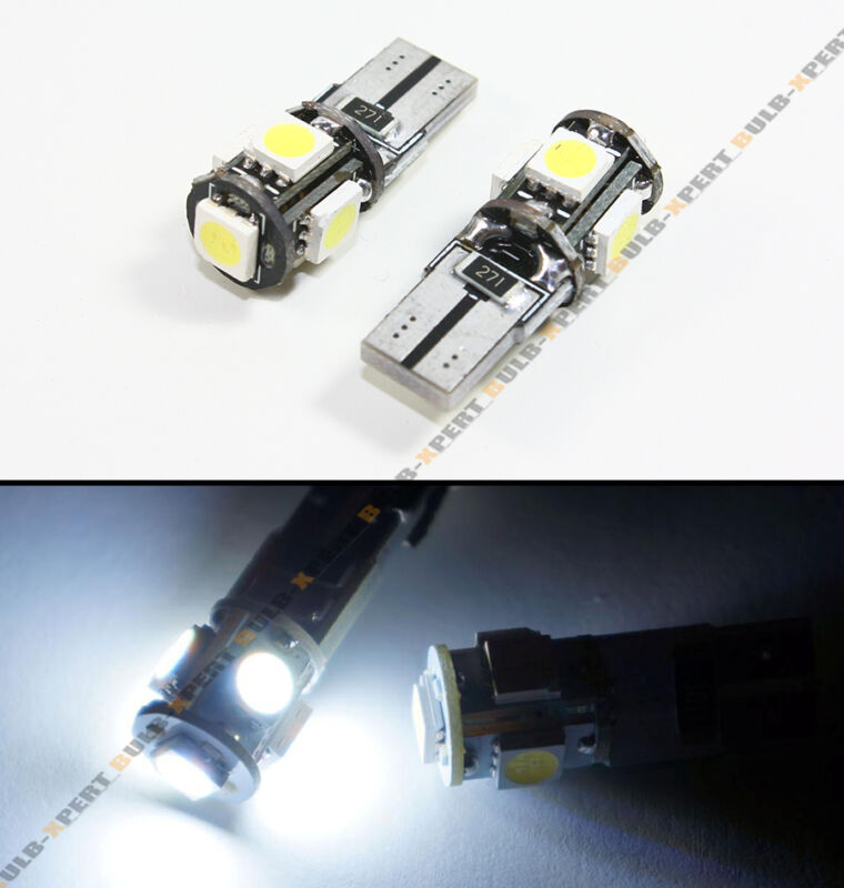 Autunik Clear Side Marker Lamp Light + Error Free LED Bulb for Mercedes-Benz C Class W204 2008-2011