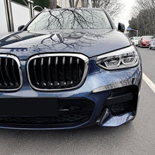 Charger l&#39;image dans la galerie, Autunik Carbon Black Front Bumper Side Air Vent Trim For BMW X3 X4 G01 G02 19-21 M Sport