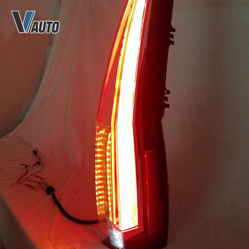 LED Tail Lights For 2007-2014 GMC Yukon Chevrolet Tahoe Suburban Red Clear Lens