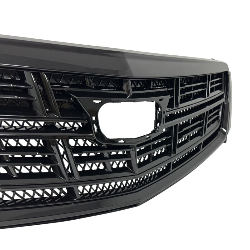 Black Front Upper Grille + Bumper Lower Grill For  Cadillac XTS 2013-2017