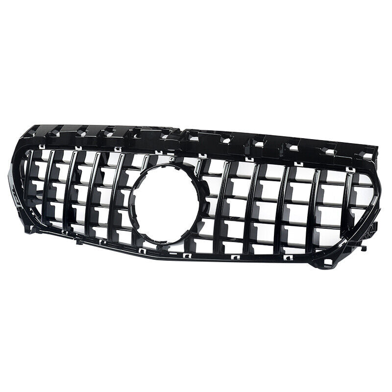 Gloss Black GTR Front Grille Bumper Grill For Mercedes-Benz W117 C117 CLA 250 2013-2016