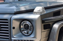 Cargar imagen en el visor de la galería, Autunik Clear Lens Amber LED Turn Signal Lamps w/ White LED For Mercedes W463 G-Class G500 G550 G55 G63 AMG 1990-2018