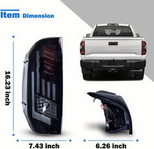 Load image into Gallery viewer, Autunik Smoke LED Tail Lights For 2014-2021 Toyota Tundra Sequential Brake Rear Lamps