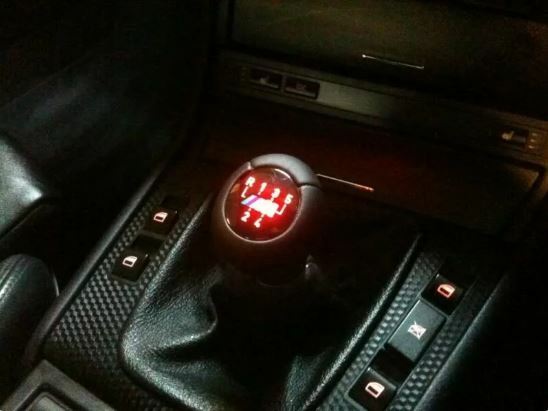 Autunik Illuminated Genuine Leather Shift Knob for BMW M3 E30 E36 E39 E46 ZHP with 5 Speed Light
