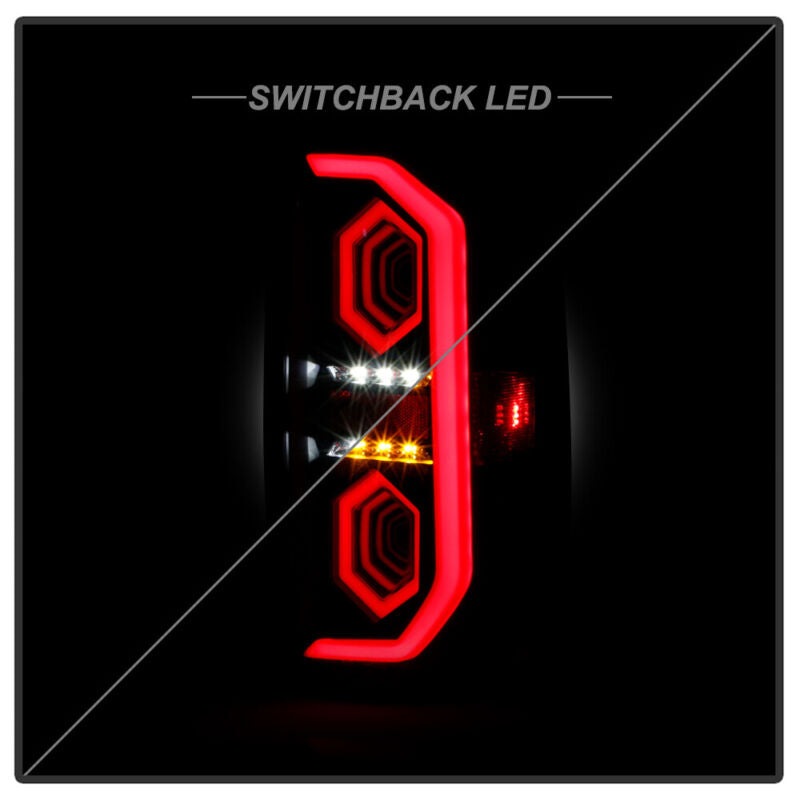 Autunik Black LED Tube Tail Lights For 2014-2021 Toyota Tundra Brake Lamps Pair