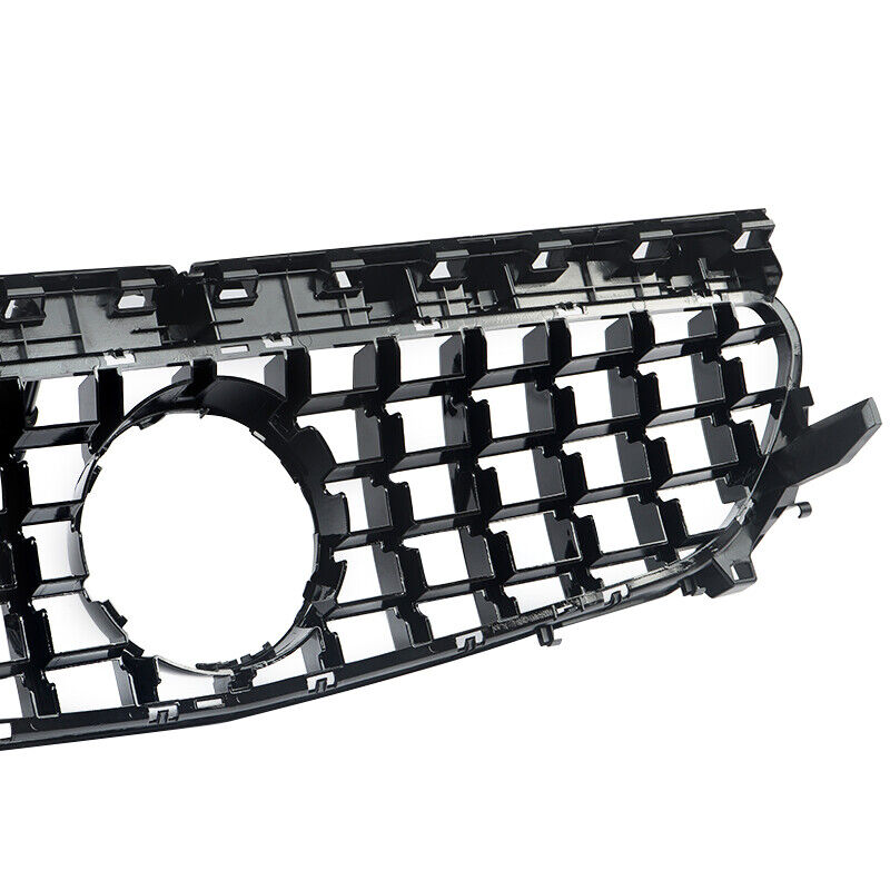 Gloss Black GTR Front Grille Bumper Grill For Mercedes-Benz W117 C117 CLA 250 2013-2016