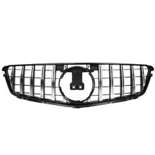 Load image into Gallery viewer, Chrome +Black GTR Style Front Grille Grill For 2008-2013 Mercedes Benz W204 C250 C300 C350