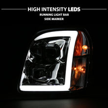 Load image into Gallery viewer, Black LED Projector Headlights For 2007-2014 GMC Yukon XL Denali