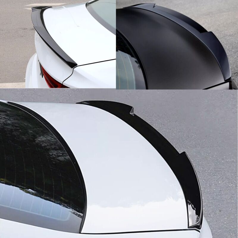 Glossy Black M4 Style Trunk Spoiler Wing For 2022-2024 AUDI A3 8Y S3 RS3 Sedan